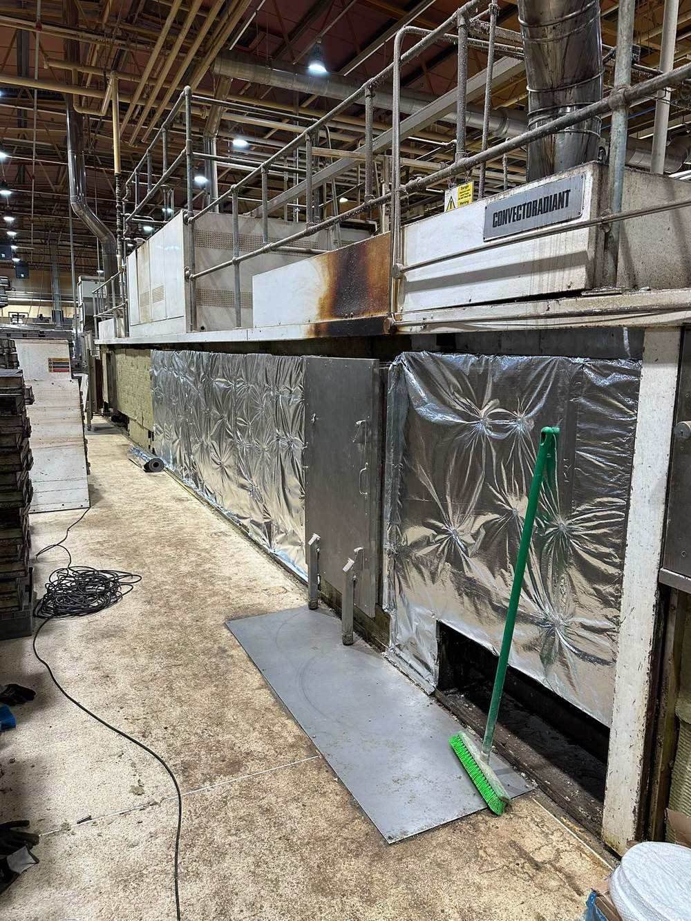 Completed foil clad oven side